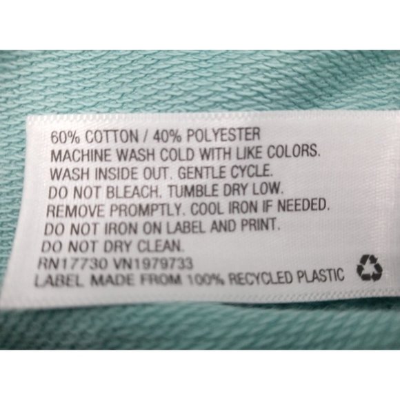 Latino Heritage Month Adult M Gender Inclusive Hola Mint Blue Sweatshirt - Picture 6 of 7